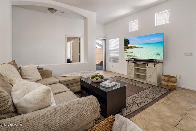 6610 E University Dr Unit 127, Mesa, AZ 85205 - tiled living room with baseboards