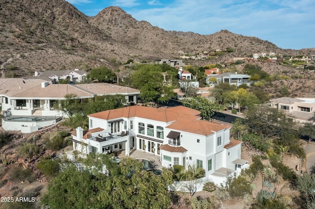 6556 N Arizona Biltmore Cir, Phoenix, AZ 85016 - drone / aerial view with a residential view and a mountain view