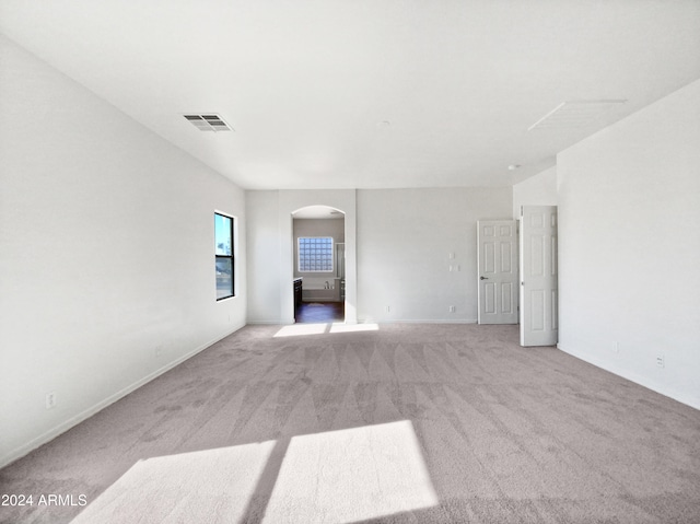 view of carpeted empty room