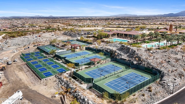 20795 W San Juan Ave, Buckeye, AZ 85396 - aerial view of a pool area and mountains