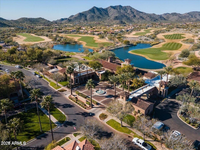 20795 W San Juan Ave, Buckeye, AZ 85396 - aerial perspective of suburban area with a water and mountain view and a local golf course
