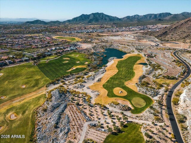 20795 W San Juan Ave, Buckeye, AZ 85396 - view of property location with a water and mountain view, a golf course, and nearby suburban area