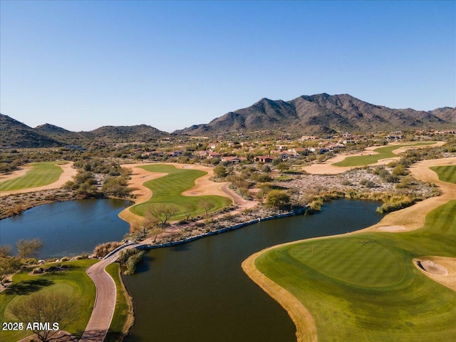 20795 W San Juan Ave, Buckeye, AZ 85396 - view of home's community with a water and mountain view and view of golf course