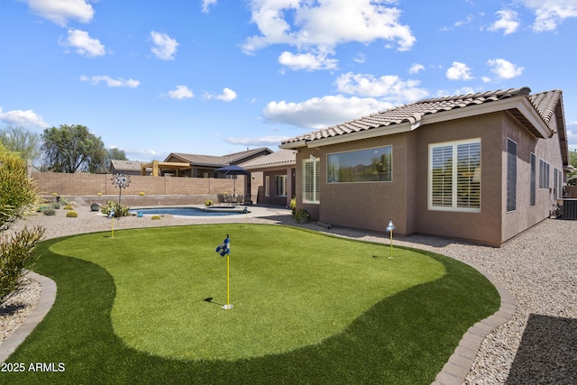 5332 E Thunder Hawk Rd, Cave Creek, AZ 85331 - fenced backyard with a putting area and a patio