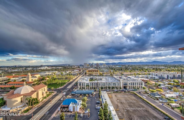 aerial view with a view of city