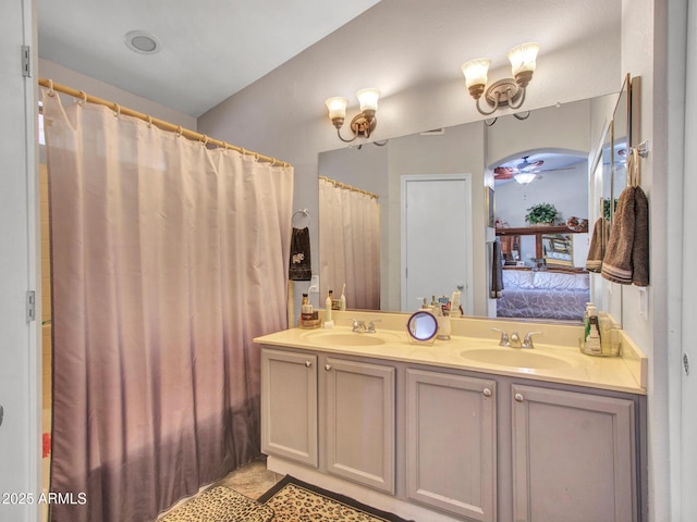 bathroom with vanity