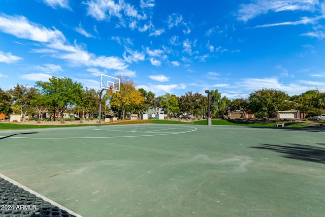 view of basketball court