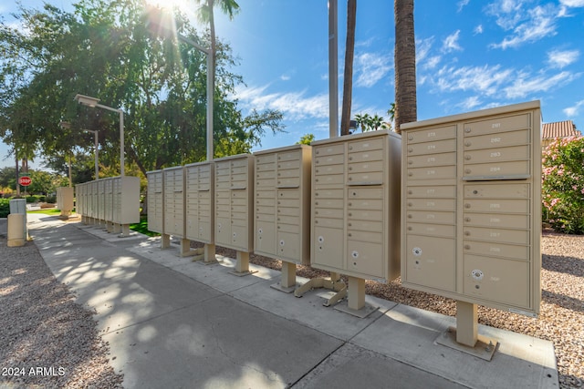 view of home's community with a mail area