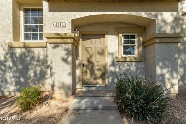 view of property entrance