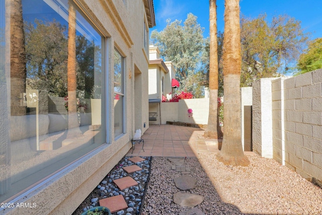 exterior space with a patio