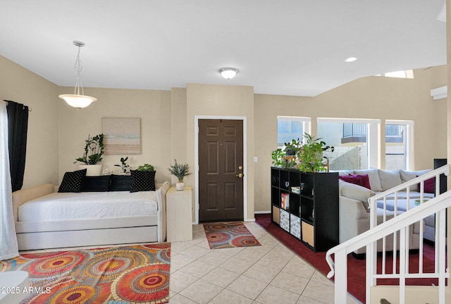 view of tiled bedroom