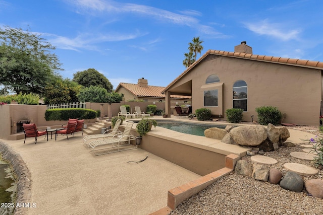 1558 W Maplewood St, Chandler, AZ 85286 - view of swimming pool with a patio