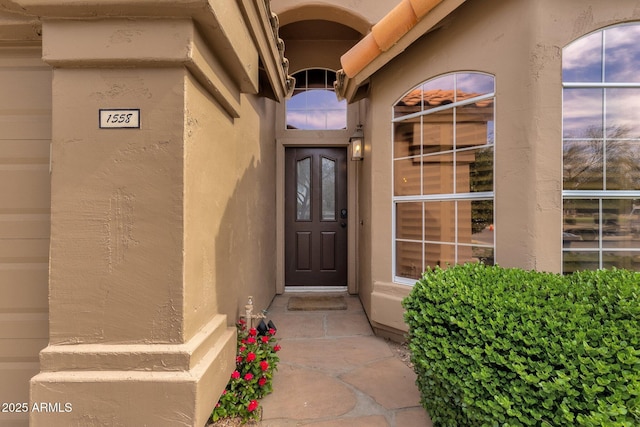 1558 W Maplewood St, Chandler, AZ 85286 - property entrance featuring stucco siding