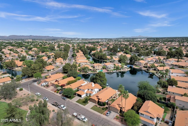 1558 W Maplewood St, Chandler, AZ 85286 - aerial perspective of suburban area featuring a water and mountain view