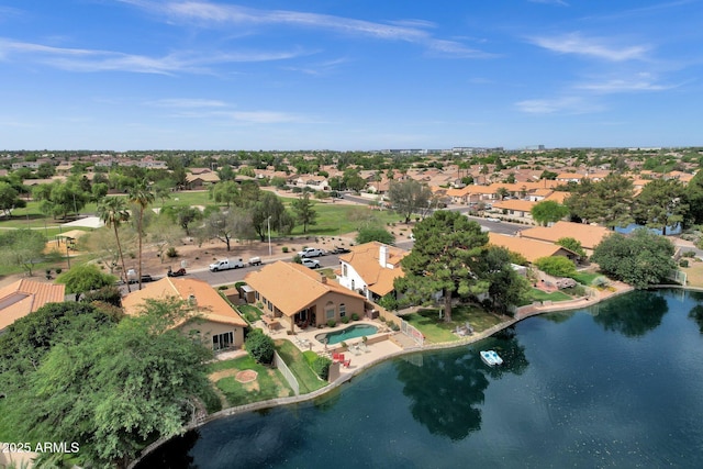 1558 W Maplewood St, Chandler, AZ 85286 - aerial view of property and surrounding area with nearby suburban area and a large body of water