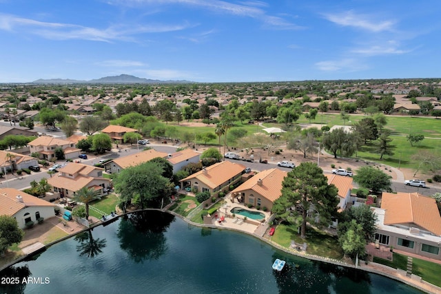 1558 W Maplewood St, Chandler, AZ 85286 - aerial perspective of suburban area with a water and mountain view