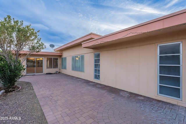 rear view of house with a patio area