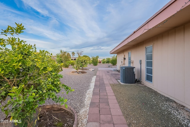 view of patio / terrace featuring central air condition unit