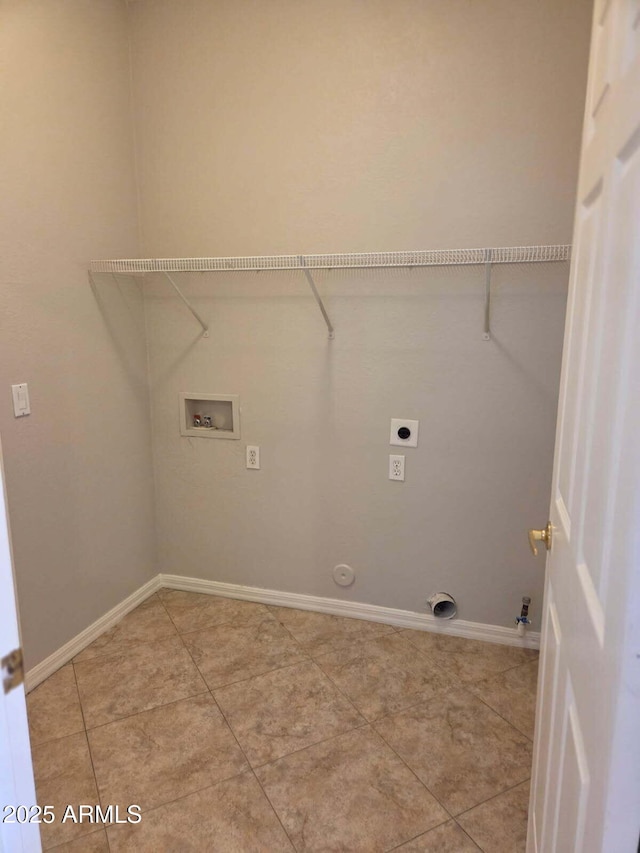 14621 W Catalina Dr, Goodyear, AZ 85395 - laundry room with gas dryer hookup, hookup for a washing machine, hookup for an electric dryer, and light tile patterned floors
