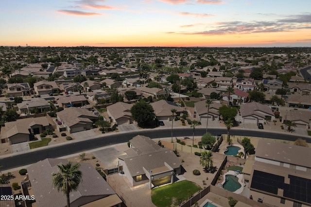 14621 W Catalina Dr, Goodyear, AZ 85395 - aerial view at dusk of a residential view
