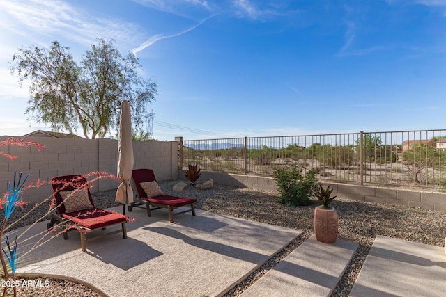17562 W Desert Sage Dr, Goodyear, AZ 85338 - fenced backyard with a patio area