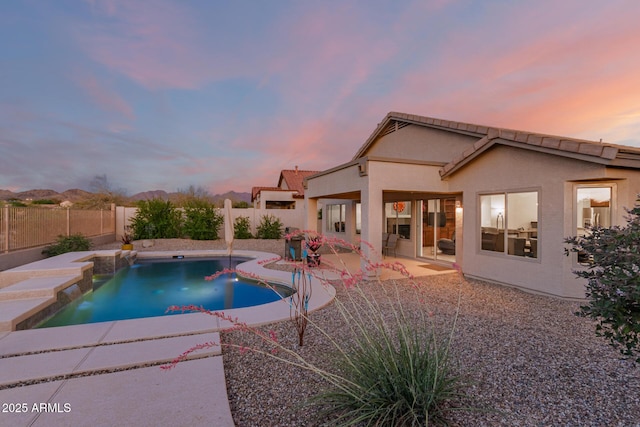 17562 W Desert Sage Dr, Goodyear, AZ 85338 - view of pool featuring a fenced backyard and a patio