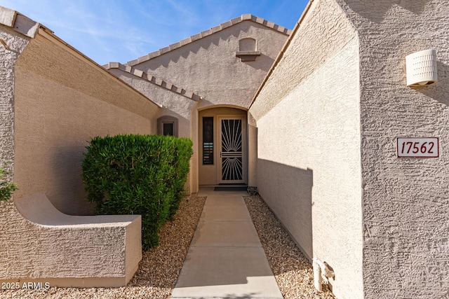 17562 W Desert Sage Dr, Goodyear, AZ 85338 - view of exterior entry with stucco siding