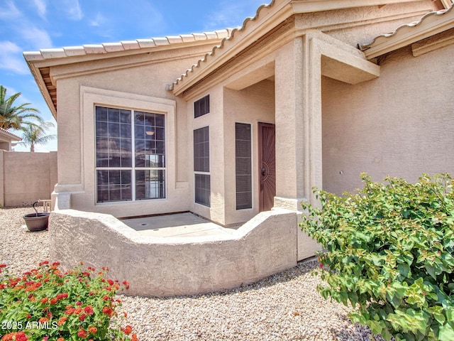 11547 W King Snake Ct, Surprise, AZ 85378 - property entrance with stucco siding