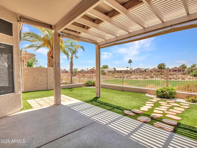 11547 W King Snake Ct, Surprise, AZ 85378 - view of patio featuring a pergola and a residential view