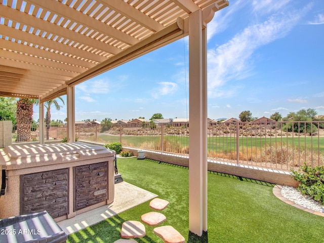 11547 W King Snake Ct, Surprise, AZ 85378 - view of yard with a pergola