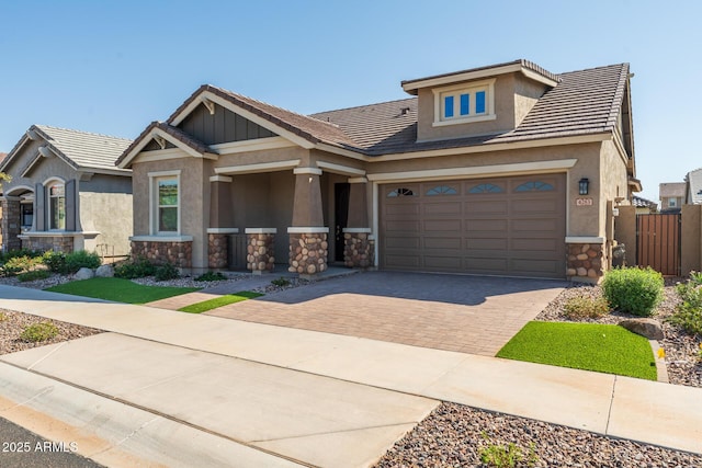 view of craftsman inspired home