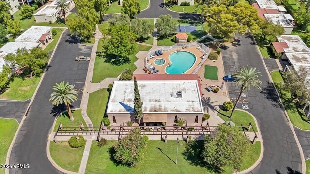 131 N Higley Rd Unit 117, Mesa, AZ 85205 - drone / aerial view of a pool