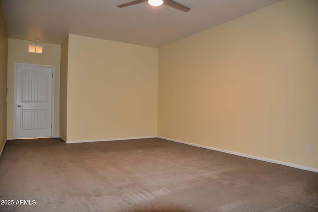 728 S Meadowood Ln, Sierra Vista, AZ 85635 - carpeted empty room featuring a ceiling fan and baseboards