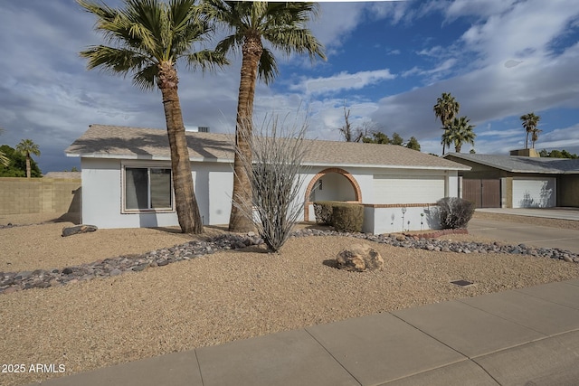 view of ranch-style home