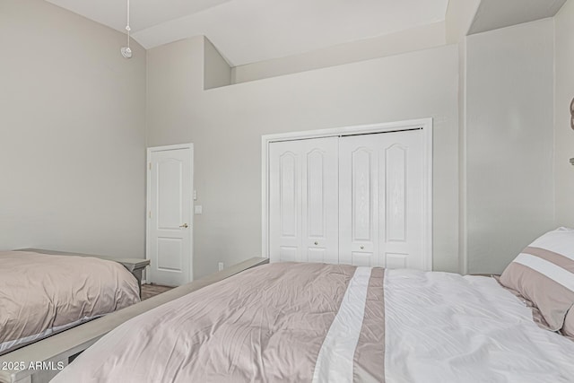 1207 E Clearview Dr, Casa Grande, AZ 85122 - bedroom featuring a closet and lofted ceiling