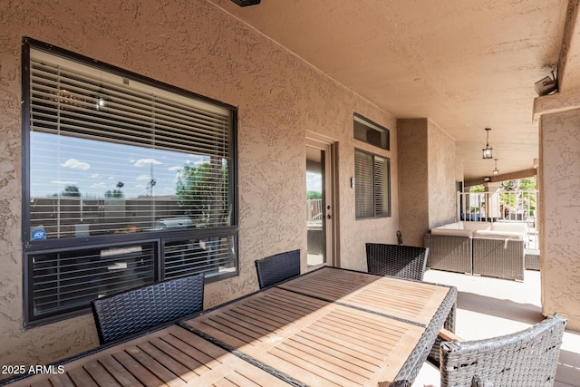 1207 E Clearview Dr, Casa Grande, AZ 85122 - view of patio / terrace with a balcony