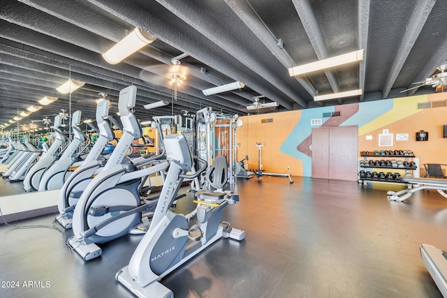 view of exercise room