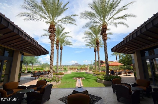 view of patio / terrace featuring outdoor dining space