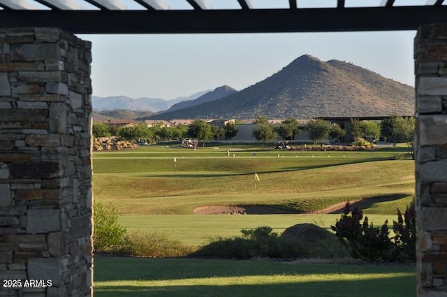 view of mountain feature