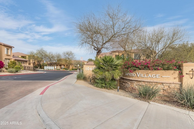 view of road featuring curbs and sidewalks