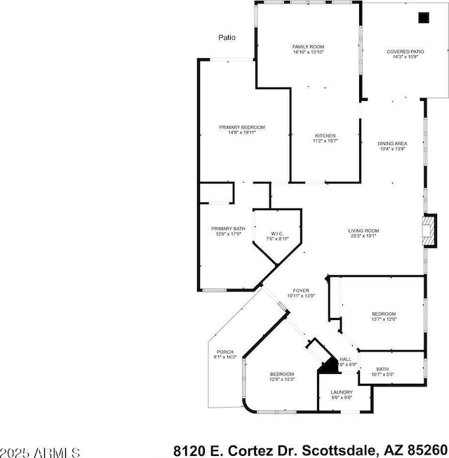 8120 E Cortez Dr, Scottsdale, AZ 85260 - view of property floor plan