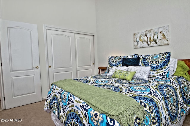 8120 E Cortez Dr, Scottsdale, AZ 85260 - bedroom featuring a closet, carpet, and a high ceiling