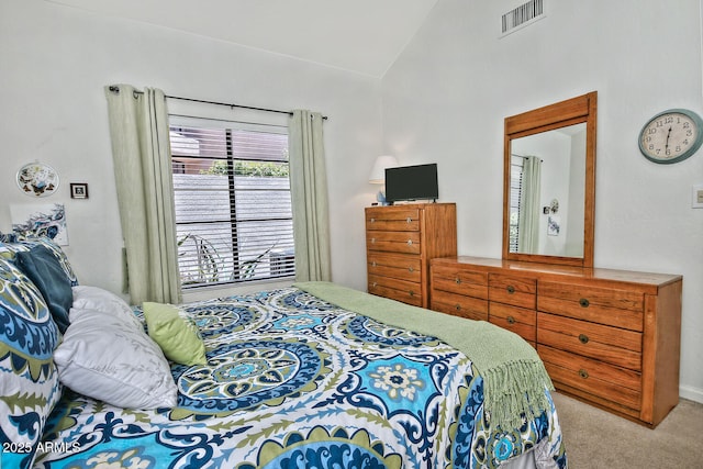 8120 E Cortez Dr, Scottsdale, AZ 85260 - bedroom with lofted ceiling and carpet floors