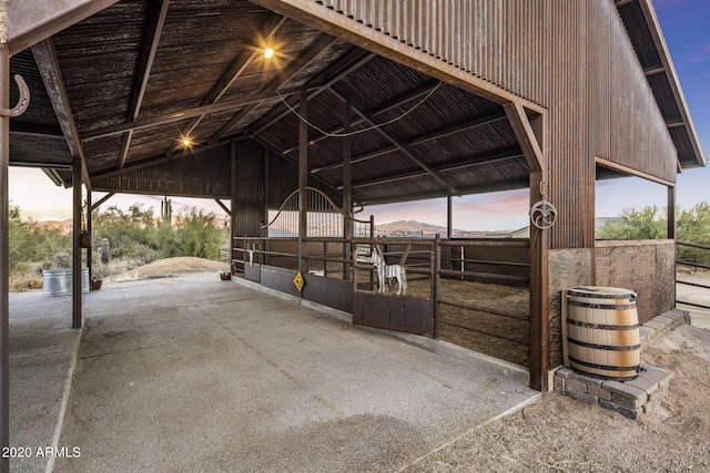 view of stable