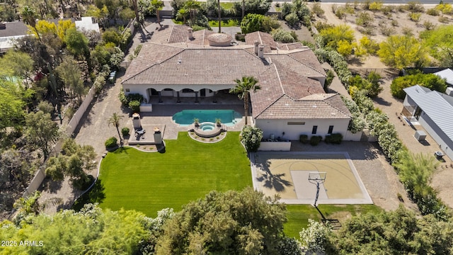 aerial view