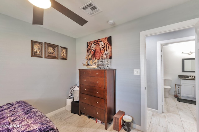 bedroom with ensuite bathroom