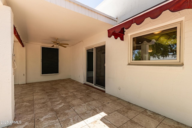 38 E Calavar Rd, Phoenix, AZ 85022 - view of patio with ceiling fan