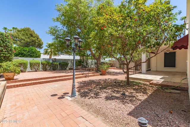 38 E Calavar Rd, Phoenix, AZ 85022 - fenced backyard featuring a patio area