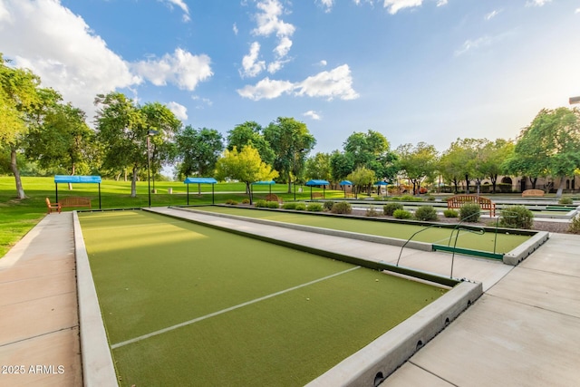 27105 W Marco Polo Rd, Buckeye, AZ 85396 - view of community with a bocce ball area and a lawn
