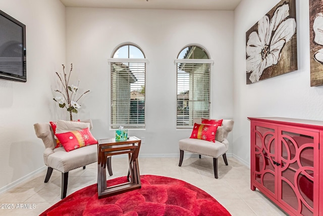 27105 W Marco Polo Rd, Buckeye, AZ 85396 - sitting room with light tile patterned flooring and baseboards
